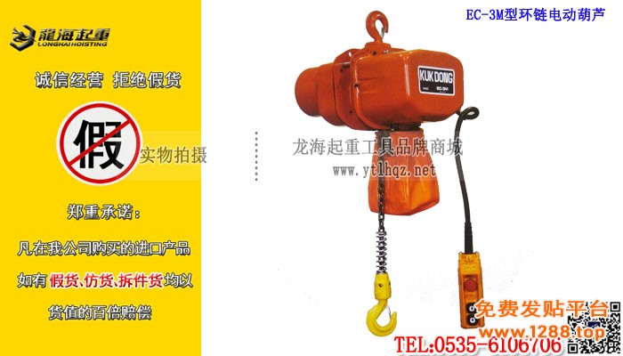 EC-3M型环链电动葫芦大图模板进口