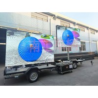 0.2吨户外LED广告拖车 全挂工具拖车