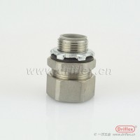 Driflex不锈钢六角金属软管接头NPT3/8“-NPT2”